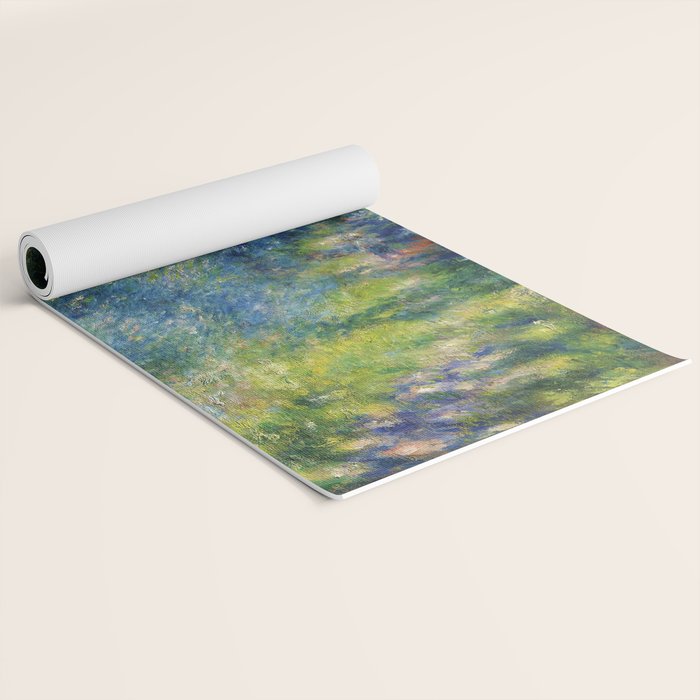 Pierre-Auguste Renoir "Sentier dans le bois (Path in the woods)" Yoga Mat Gallery Image 2