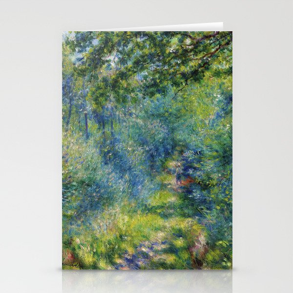Pierre-Auguste Renoir "Sentier dans le bois (Path in the woods)" Stationery Card Gallery Image 1