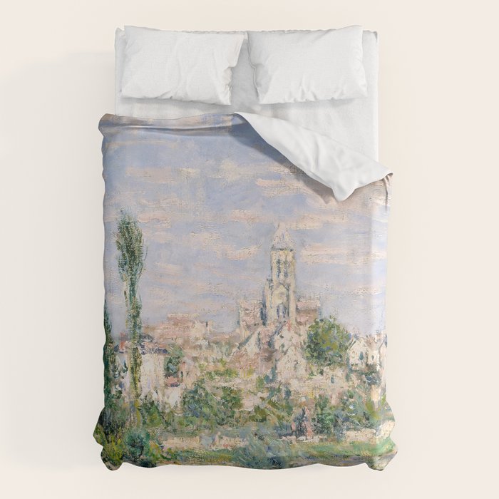 Vetheuil in Summer 1880 by Claude Monet Duvet Cover Gallery Image 1