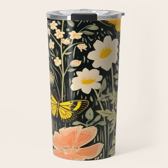 Butterfly Night Garden Travel Mug Gallery Image 1