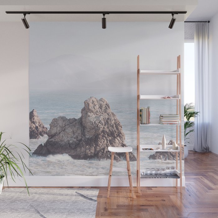Pale Pacific - Ocean Landscape, Nature Photography Wall Mural Gallery Image 1