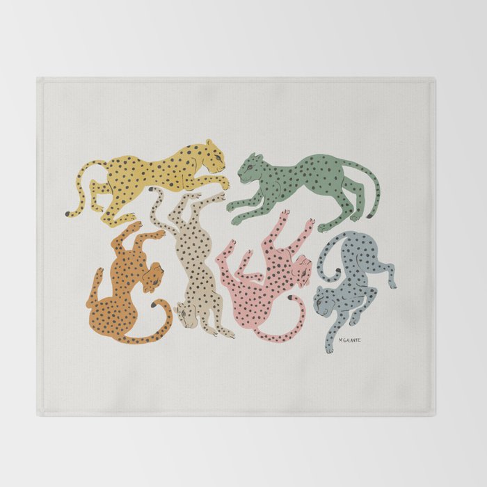 Rainbow Cheetah Throw Blanket Gallery Image 2