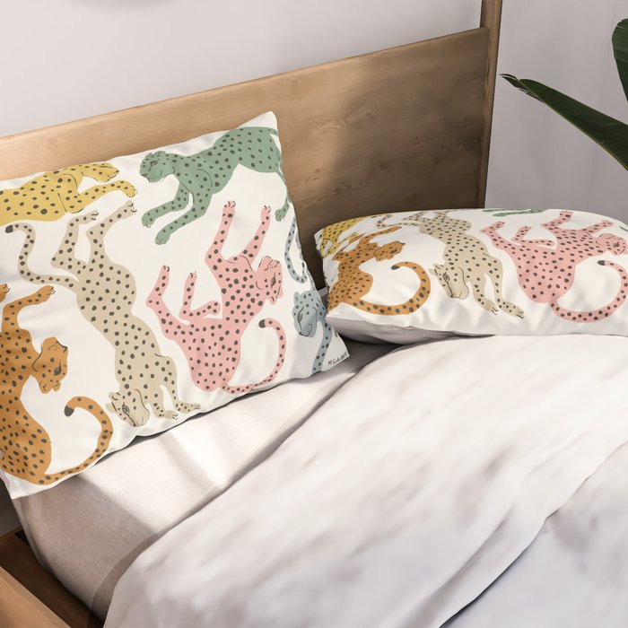 Rainbow Cheetah Pillow Sham Gallery Image 2