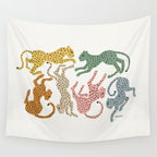 Rainbow Cheetah Wall Tapestry Gallery Image 4