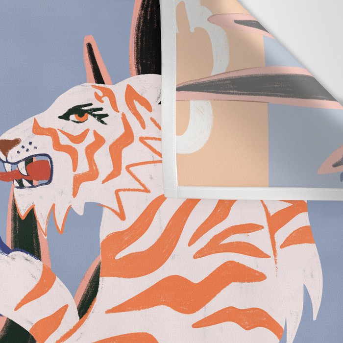 Hello Tiger Wall Tapestry Gallery Image 3
