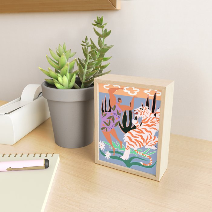 Hello Tiger Mini Art Print Gallery Image 2