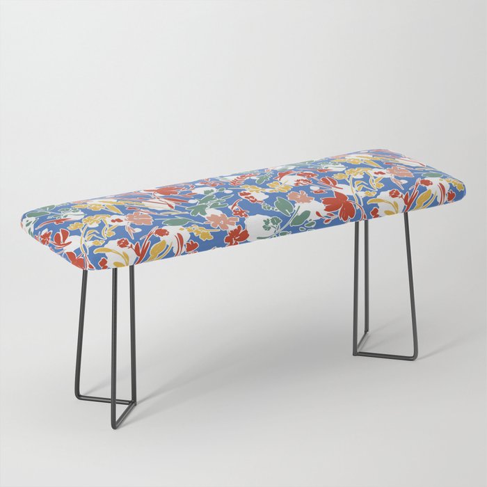 Wild colorful flowery meadow B Bench Gallery Image 1