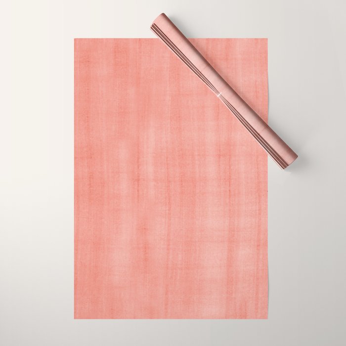 Pantone Living Coral Dry Brush Strokes Texture Wrapping Paper Gallery Image 1