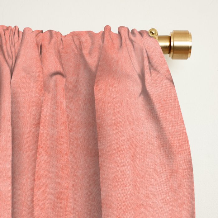 Pantone Living Coral Dry Brush Strokes Texture Window Curtain Gallery Image 2
