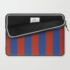 Ultramarine and Carrot Cake Stripes Laptop Sleeve Gallery Image 2