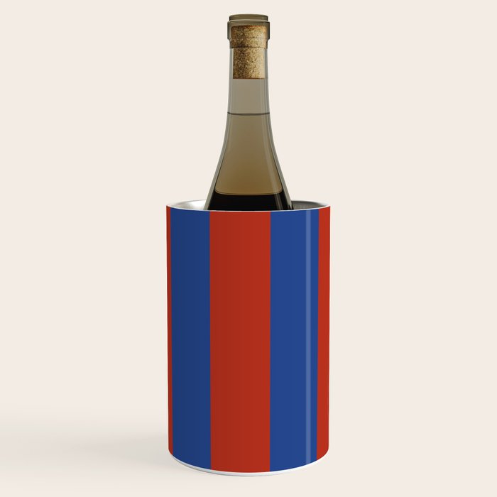 Ultramarine and Carrot Cake Stripes Wine Chiller Gallery Image 3