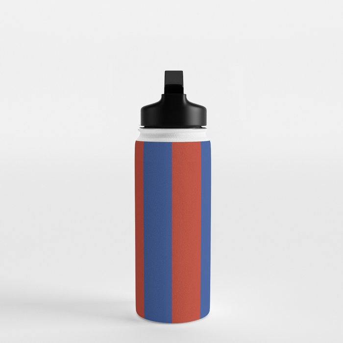 Ultramarine and Carrot Cake Stripes Water Bottle Gallery Image 3
