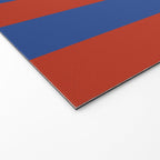 Ultramarine and Carrot Cake Stripes Welcome Mat Gallery Image 2
