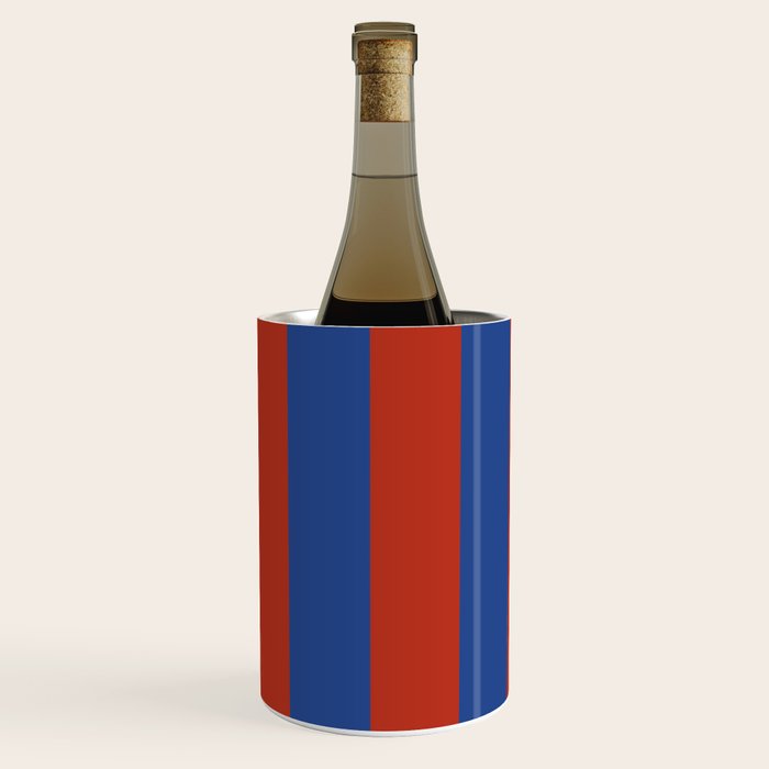Ultramarine and Carrot Cake Stripes Wine Chiller Gallery Image 2