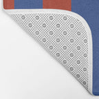 Ultramarine and Carrot Cake Stripes Bath Mat Gallery Image 2