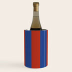 Ultramarine and Carrot Cake Stripes Wine Chiller Gallery Image 1