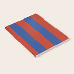 Ultramarine and Carrot Cake Stripes Notebook Gallery Image 2