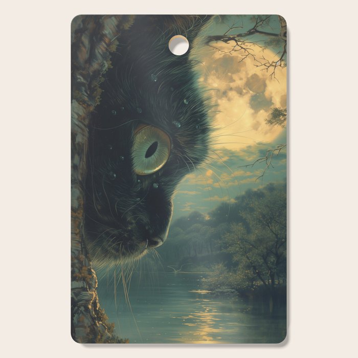 Whiskers at Twilight Cutting Board Gallery Image 1