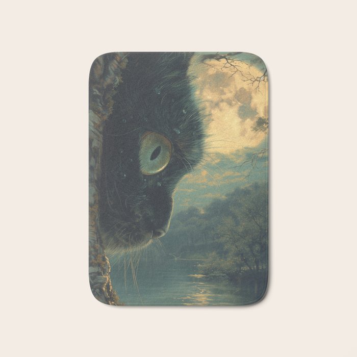Whiskers at Twilight Bath Mat Gallery Image 1