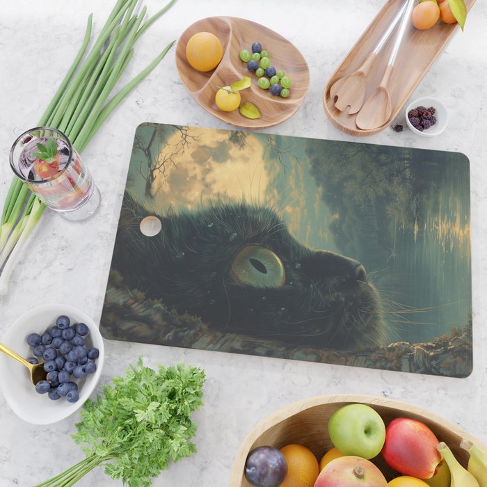 Whiskers at Twilight Cutting Board Gallery Image 2