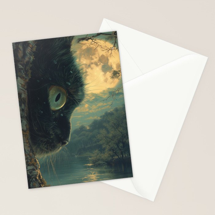 Whiskers at Twilight Stationery Card Gallery Image 2