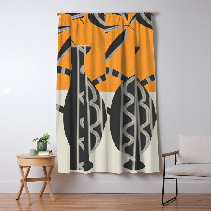 Minimalist Flora 4 Window Curtain Gallery Image 5