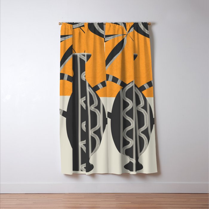 Minimalist Flora 4 Window Curtain Gallery Image 3