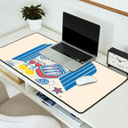 Sardines, Lemons and Wine at the Beach Desk Mat Gallery Image 2