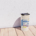 Sardines, Lemons and Wine at the Beach Travel Mug Gallery Image 4