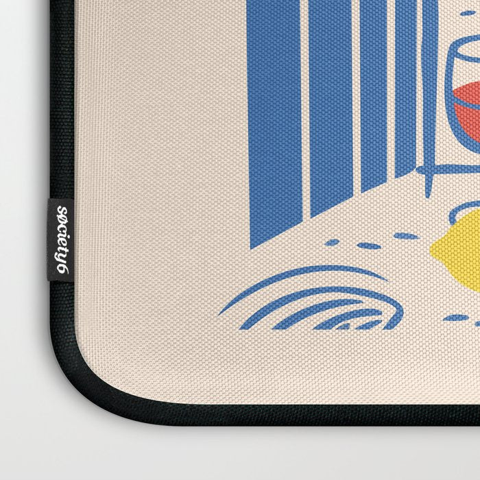 Sardines, Lemons and Wine at the Beach Laptop Sleeve Gallery Image 3