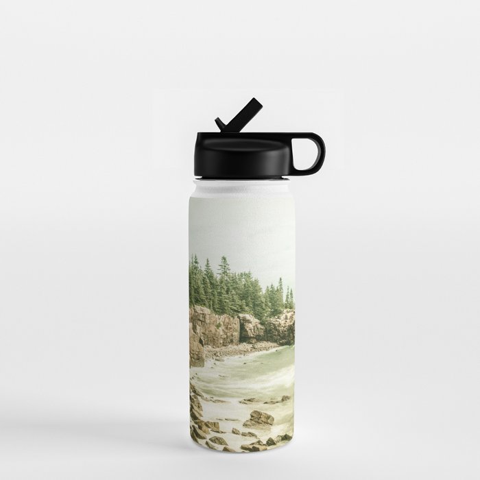 Acadia National Park Maine Rocky Beach Water Bottle Gallery Image 1