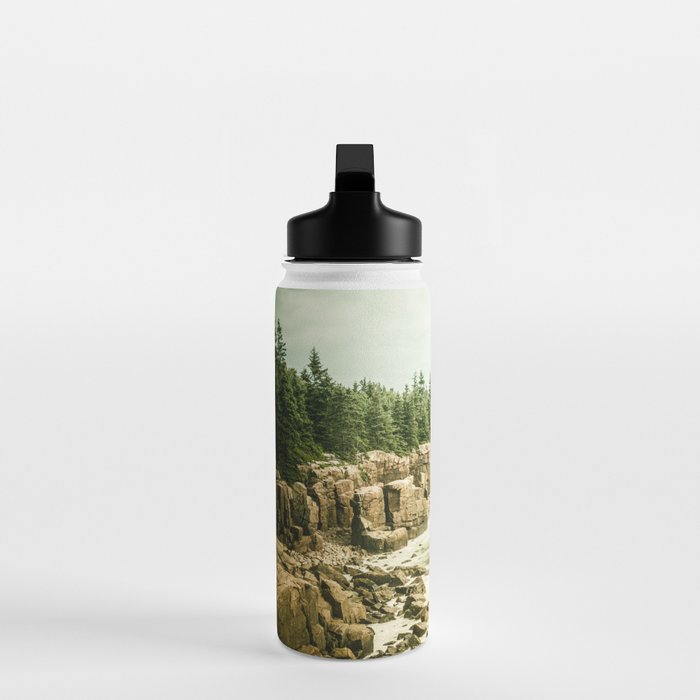 Acadia National Park Maine Rocky Beach Water Bottle Gallery Image 3