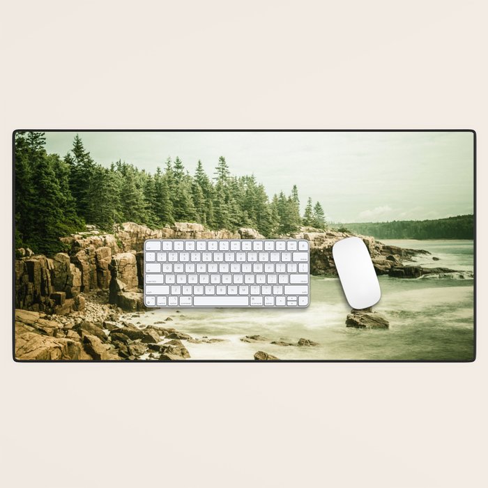 Acadia National Park Maine Rocky Beach Desk Mat Gallery Image 1