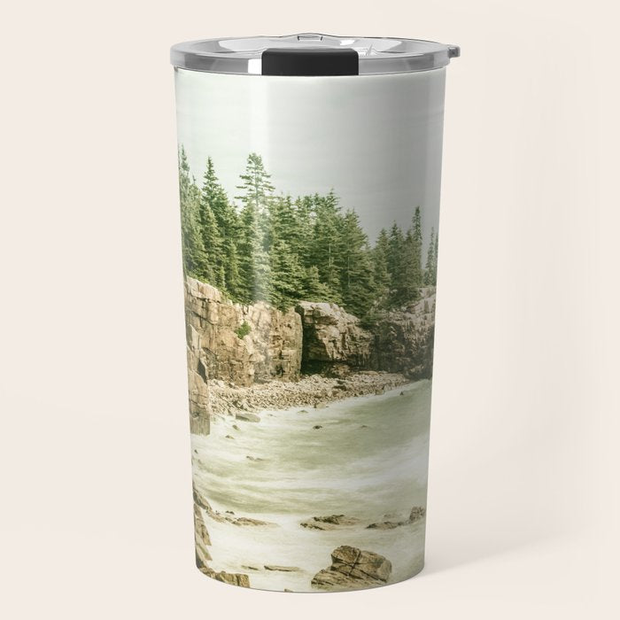 Acadia National Park Maine Rocky Beach Travel Mug Gallery Image 1