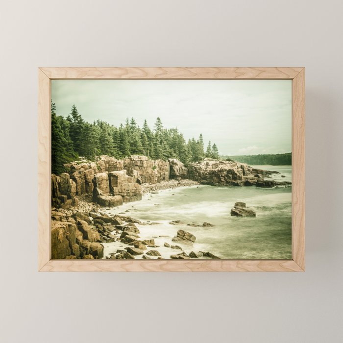 Acadia National Park Maine Rocky Beach Mini Art Print Gallery Image 1