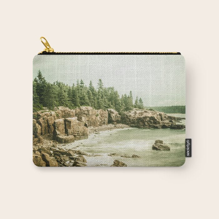 Acadia National Park Maine Rocky Beach Carry All Pouch Gallery Image 1