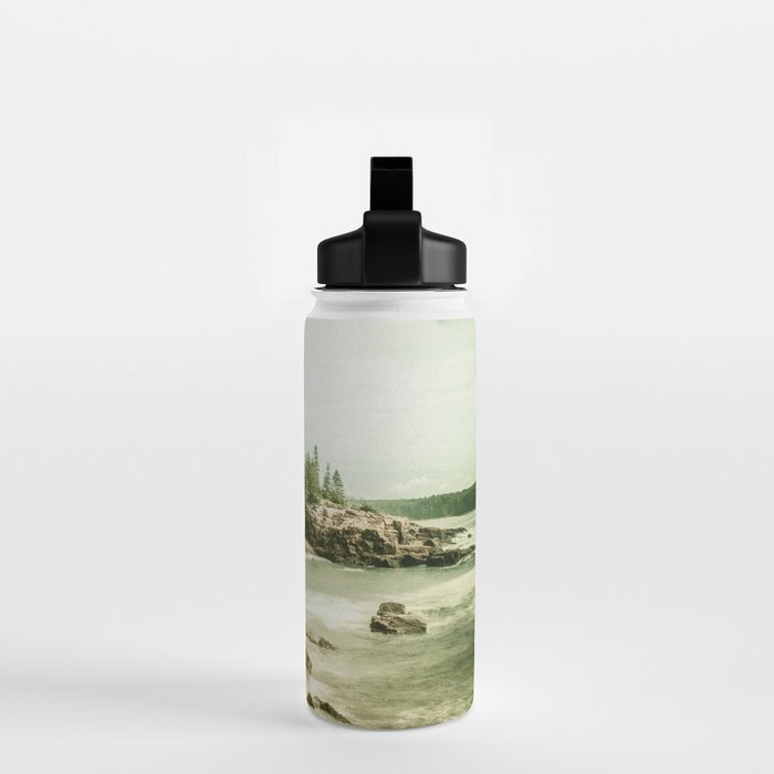 Acadia National Park Maine Rocky Beach Water Bottle Gallery Image 2