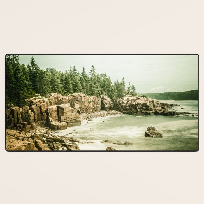 Acadia National Park Maine Rocky Beach Desk Mat Gallery Image 3