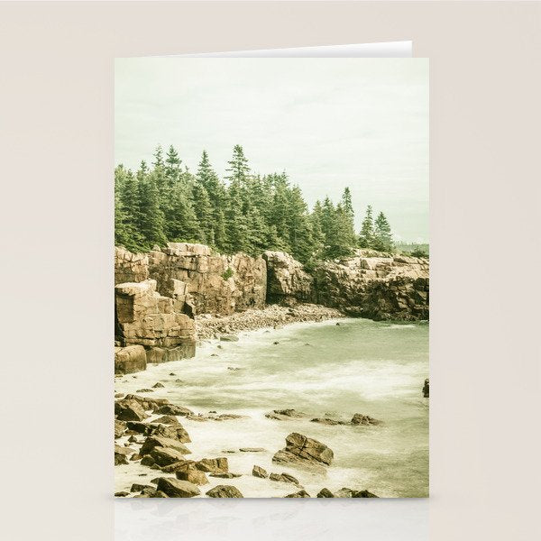Acadia National Park Maine Rocky Beach Stationery Card Gallery Image 2