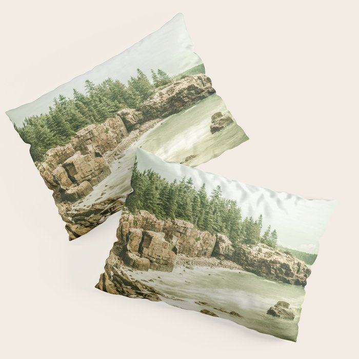 Acadia National Park Maine Rocky Beach Pillow Sham Gallery Image 3