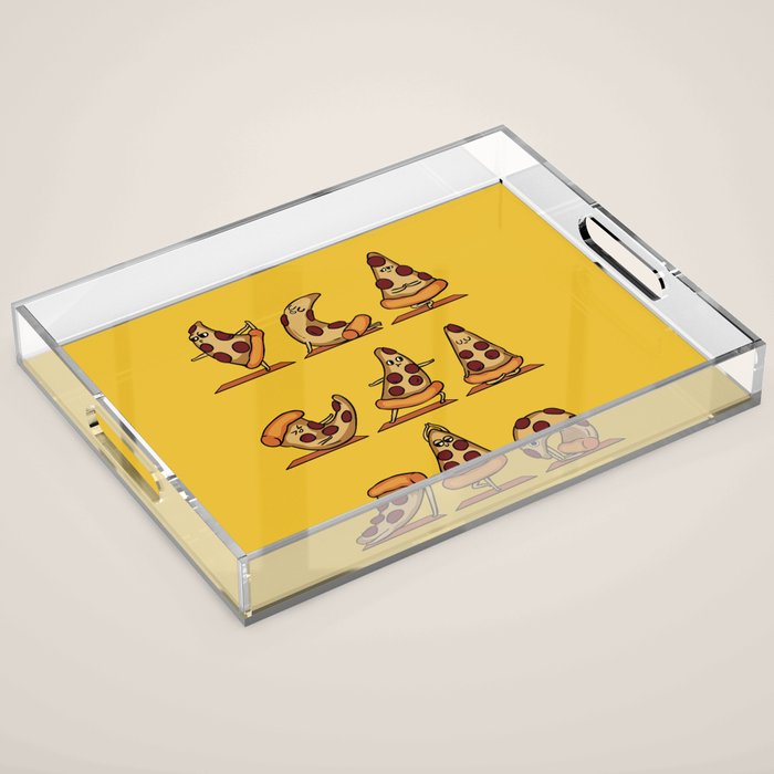 Pizza Yoga Acrylic Tray Gallery Image 1
