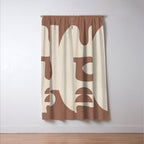 Mocha Movement 3 Window Curtain Gallery Image 3