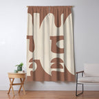 Mocha Movement 3 Window Curtain Gallery Image 5