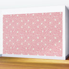 Checkered Pink Matrix Wall Mural Gallery Image 2