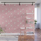 Checkered Pink Matrix Wall Mural Gallery Image 1