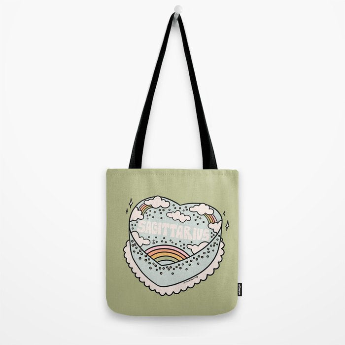 Sagittarius Heart Cake Tote Bag Gallery Image 2