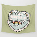Sagittarius Heart Cake Wall Tapestry Gallery Image 4