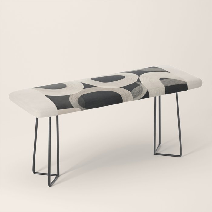 Soft Forms - Abstract Minimalist Line Art Bench Gallery Image 1