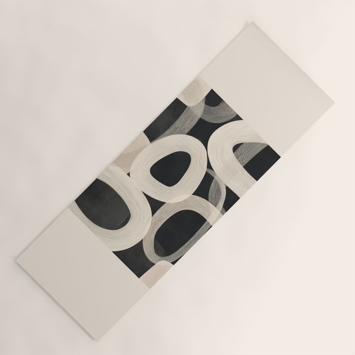 Soft Forms - Abstract Minimalist Line Art Yoga Mat Gallery Image 1