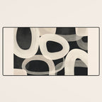 Soft Forms - Abstract Minimalist Line Art Desk Mat Gallery Image 3